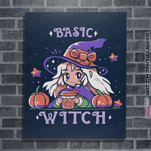 Load image into Gallery viewer, Daily_Deal_Shirts Posters / 4&quot;x6&quot; / Navy Basic Witch Season
