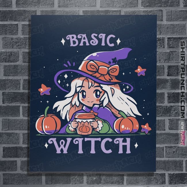 Daily_Deal_Shirts Posters / 4"x6" / Navy Basic Witch Season