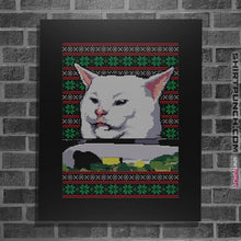 Load image into Gallery viewer, Shirts Posters / 4&quot;x6&quot; / Black Cat Getting Yelled At Sweater
