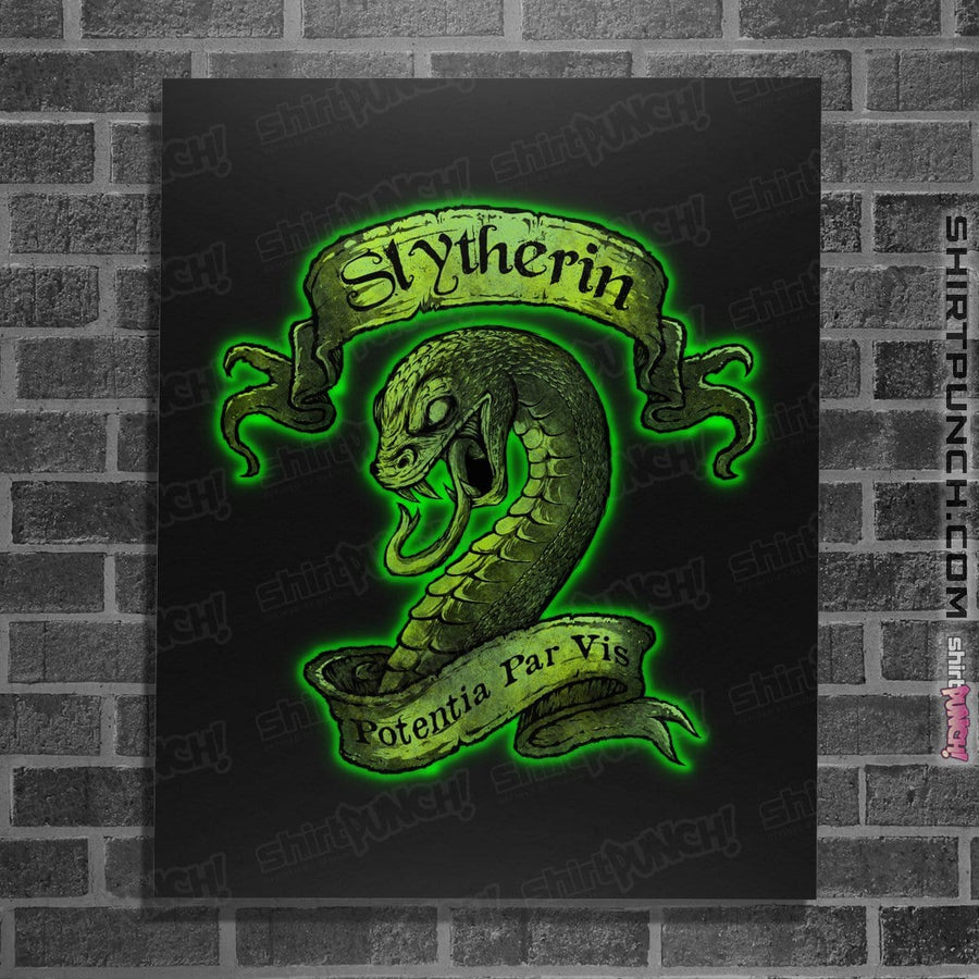 Shirts Posters / 4"x6" / Black Slytherin
