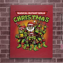 Load image into Gallery viewer, Daily_Deal_Shirts Posters / 4&quot;x6&quot; / Red Christmas Ninjas
