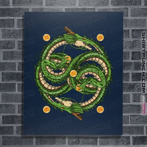 Daily_Deal_Shirts Posters / 4"x6" / Navy Neverending Dragonball