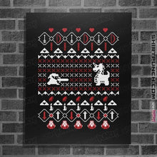 Load image into Gallery viewer, Shirts Posters / 4&quot;x6&quot; / Black It&#39;s Dangerous To Go Alone At Christmas
