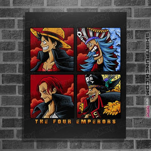 Daily_Deal_Shirts Posters / 4"x6" / Black The Four Emperors