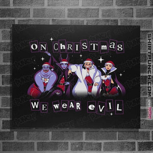 Secret_Shirts Posters / 4"x6" / Black Merry Evil-Mas