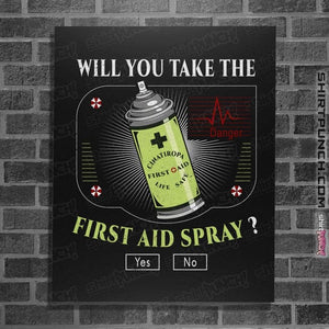 Secret_Shirts Posters / 4"x6" / Black First Aid Spray