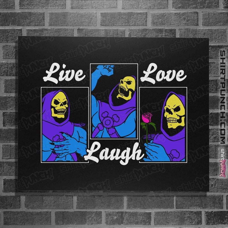 Shirts Posters / 4"x6" / Black Live Laugh Love