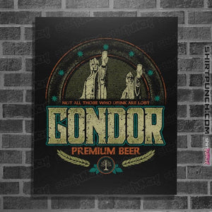 Daily_Deal_Shirts Posters / 4"x6" / Black Gondor Beer
