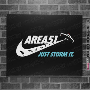 Shirts Posters / 4"x6" / Black Just Storm It