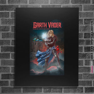 Shirts Posters / 4"x6" / Black Garth Vader