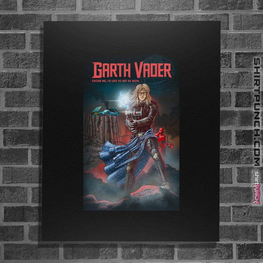 Shirts Posters / 4"x6" / Black Garth Vader