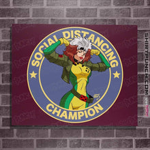 Load image into Gallery viewer, Shirts Posters / 4&quot;x6&quot; / Maroon Rogue Social Distancing Champion
