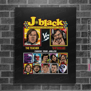 Daily_Deal_Shirts Posters / 4"x6" / Black Jack Black Fighter