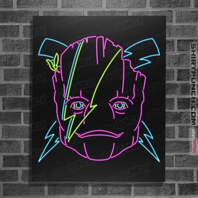 Secret_Shirts Posters / 4"x6" / Black Cosmic Tree