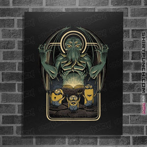 Daily_Deal_Shirts Posters / 4"x6" / Black Summoning Cthulhu!