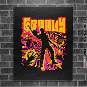 Daily_Deal_Shirts Posters / 4"x6" / Black Retro Stay Groovy