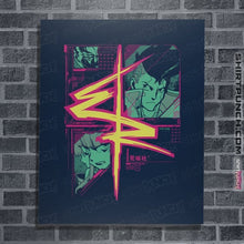 Load image into Gallery viewer, Daily_Deal_Shirts Posters / 4&quot;x6&quot; / Navy Cyberrunners
