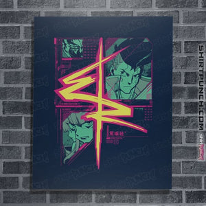 Daily_Deal_Shirts Posters / 4"x6" / Navy Cyberrunners