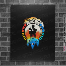 Load image into Gallery viewer, Shirts Posters / 4&quot;x6&quot; / Black Golden Gun 64
