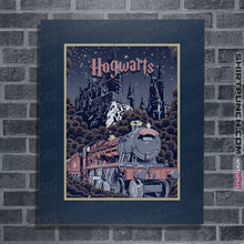 Load image into Gallery viewer, Shirts Posters / 4&quot;x6&quot; / Navy Visit Hogwarts
