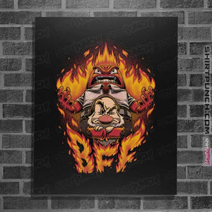 Daily_Deal_Shirts Posters / 4"x6" / Black Angry Friends