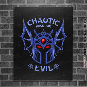 Daily_Deal_Shirts Posters / 4"x6" / Black Chaotic Evil 83