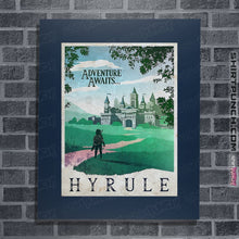 Load image into Gallery viewer, Shirts Posters / 4&quot;x6&quot; / Navy Visit Hyrule
