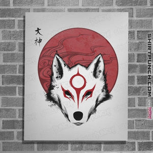 Shirts Posters / 4"x6" / White Red Sun God