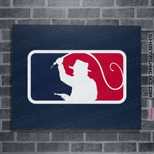 Load image into Gallery viewer, Daily_Deal_Shirts Posters / 4&quot;x6&quot; / Navy Major League Archaeology
