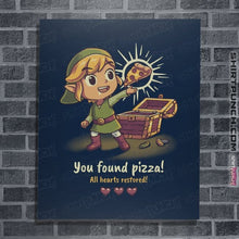 Load image into Gallery viewer, Daily_Deal_Shirts Posters / 4&quot;x6&quot; / Navy Legendary Pizza

