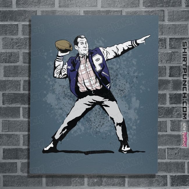 Daily_Deal_Shirts Posters / 4"x6" / Indigo Blue Touchdown