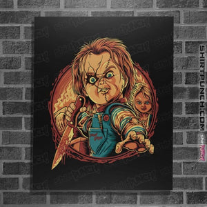 Daily_Deal_Shirts Posters / 4"x6" / Black The Doll Slasher