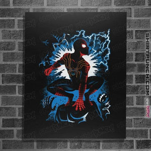 Daily_Deal_Shirts Posters / 4"x6" / Black Multiverse Spider