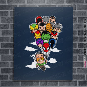 Shirts Posters / 4"x6" / Navy Excelsior!