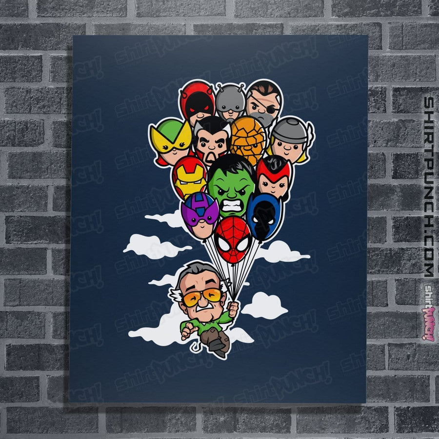 Shirts Posters / 4"x6" / Navy Excelsior!