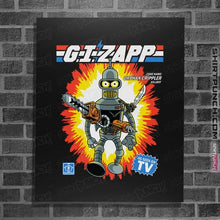 Load image into Gallery viewer, Daily_Deal_Shirts Posters / 4&quot;x6&quot; / Black G.I.Zapp

