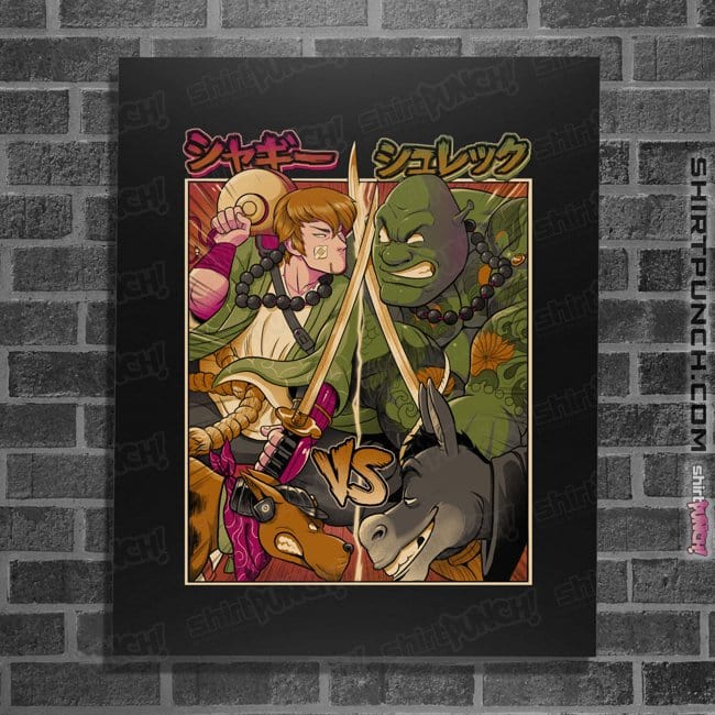 Daily_Deal_Shirts Posters / 4"x6" / Black Samurai Sukubi vs Shurekku