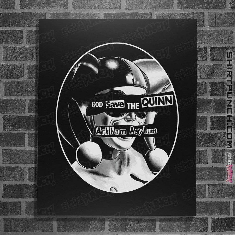 Shirts Posters / 4"x6" / Black Ddjvigo's God Save the Quinn