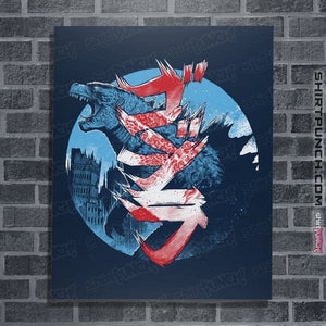 Daily_Deal_Shirts Posters / 4"x6" / Navy Gojira Scream