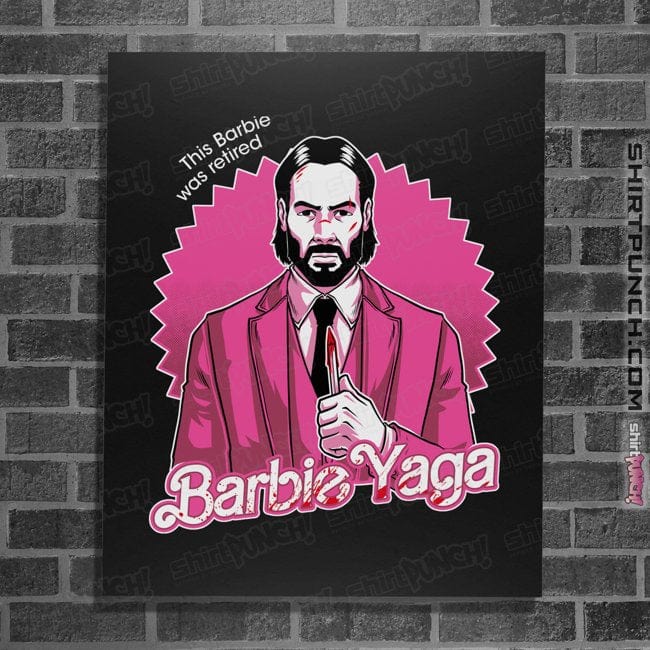 Daily_Deal_Shirts Posters / 4"x6" / Black Barbie Yaga