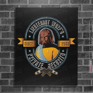 Daily_Deal_Shirts Posters / 4"x6" / Black Worf's Security