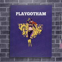 Load image into Gallery viewer, Shirts Posters / 4&quot;x6&quot; / Violet Playgotham Batgirl
