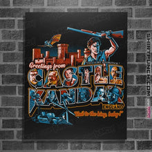 Load image into Gallery viewer, Daily_Deal_Shirts Posters / 4&quot;x6&quot; / Black Greetings From Castle Kandar
