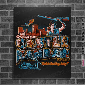 Daily_Deal_Shirts Posters / 4"x6" / Black Greetings From Castle Kandar