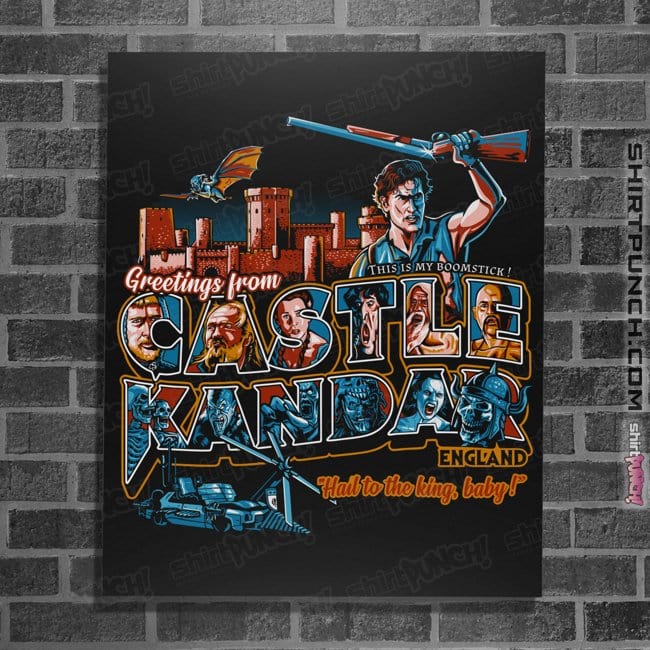Daily_Deal_Shirts Posters / 4"x6" / Black Greetings From Castle Kandar