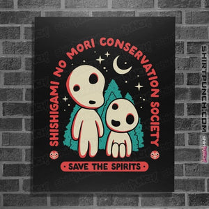 Daily_Deal_Shirts Posters / 4"x6" / Black Save The Spirits
