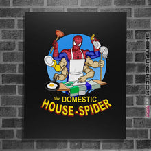 Load image into Gallery viewer, Shirts Posters / 4&quot;x6&quot; / Black Domestic Spider
