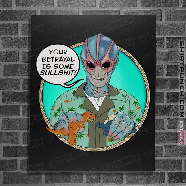 Daily_Deal_Shirts Posters / 4"x6" / Black Resident Betrayal