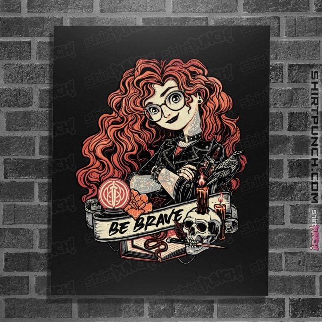 Daily_Deal_Shirts Posters / 4"x6" / Black Rocker Merida