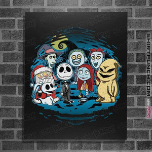 Daily_Deal_Shirts Posters / 4"x6" / Black Halloween Friends